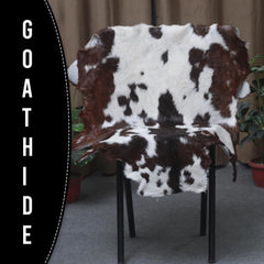 Original Goatskin Hide Brown, Goat Skin Rug, Goatskin Pelt, Home Decor Animal Skin Rug, Bedroom Aesthetic Area Rug, Brown and White Goat Hide Rug, Goat Skin Rug, Animal Skin Rug, Real Hair on Hide, Goal Pelt Rug, Home Decor Rug, Living Room Area Rug, Wall Hanging Rug, Aesthetic Rug, Leather Rug, Decorative Rug, Brown Goatskin Rug, GoatHide Brown White