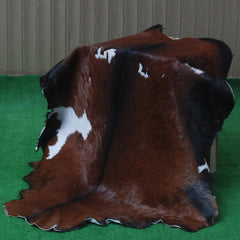Luxurious Dark Brown Goat Skin Rug - Handmade, Soft, Pet-Friendly & Non-Shedding, Unique Colour Variations, Sustainable - Eco-Friendly - Celestial Leather Limited