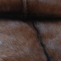 Luxurious Dark Brown & White Goat Skin Rug - Handmade Eco-Friendly Natural Goat Skin Floor Rug with Unique Colour Variations & Soft Texture