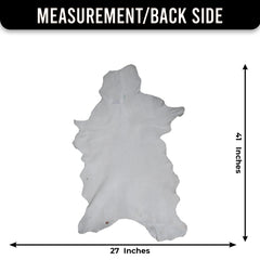 Dark Brown Rug - Soft, Durable, and Eco-Friendly - Handmade Pure Goat Skin Floor Rug - Non-Slip Suede Back