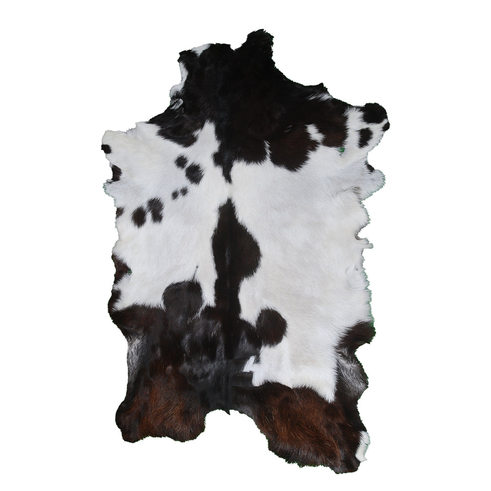 Luxury Black & White Goat Skin Rug Wall Decor - Natural Hair On Leather, Soft and Hypoallergenic - Sustainable Eco-Friendly Home Accent - Celestial Leather Limited