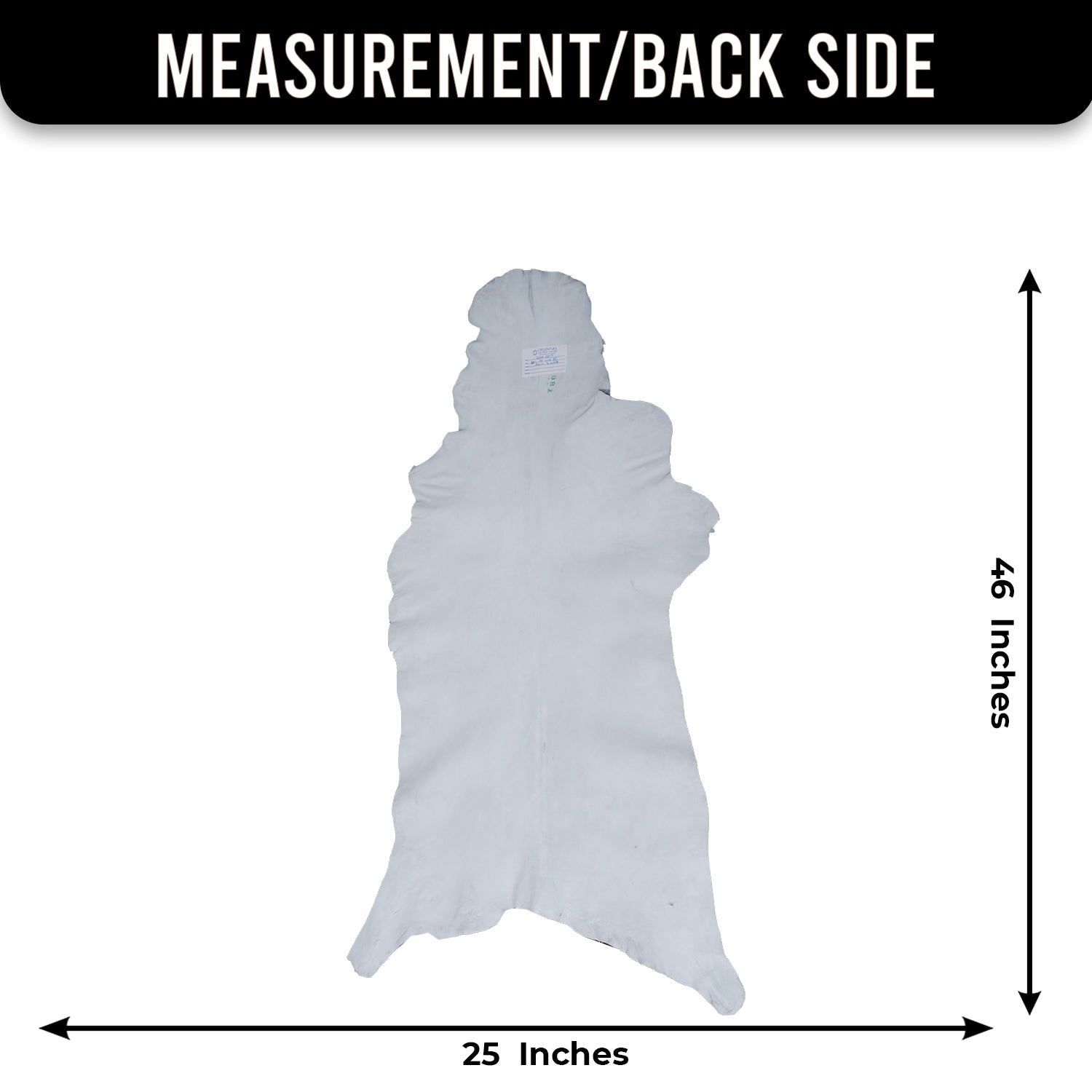 Black and White Handmade Goat Skin Rug – Rustic Charm for Your Home