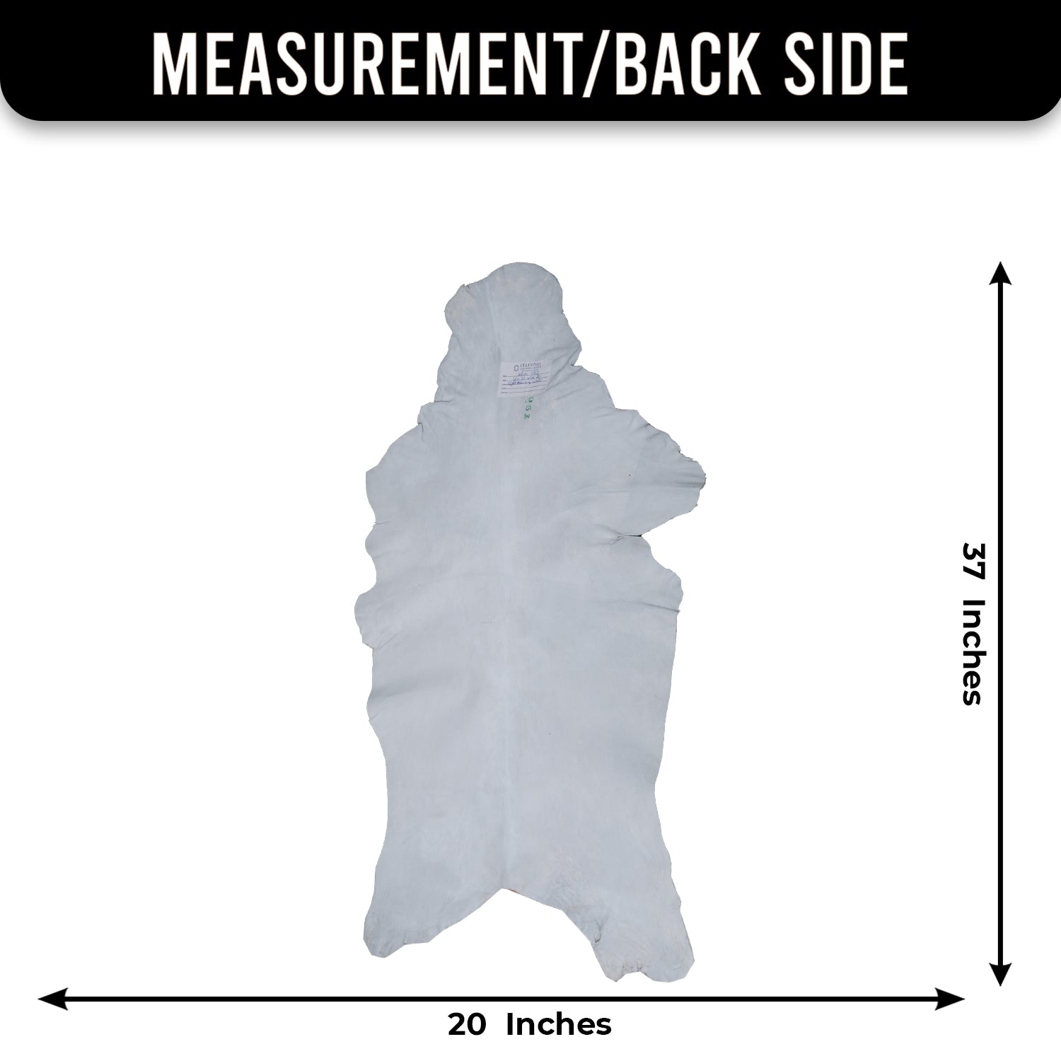 Brown and White Handmade Goat Skin Rug – Classic Elegance for Your Home