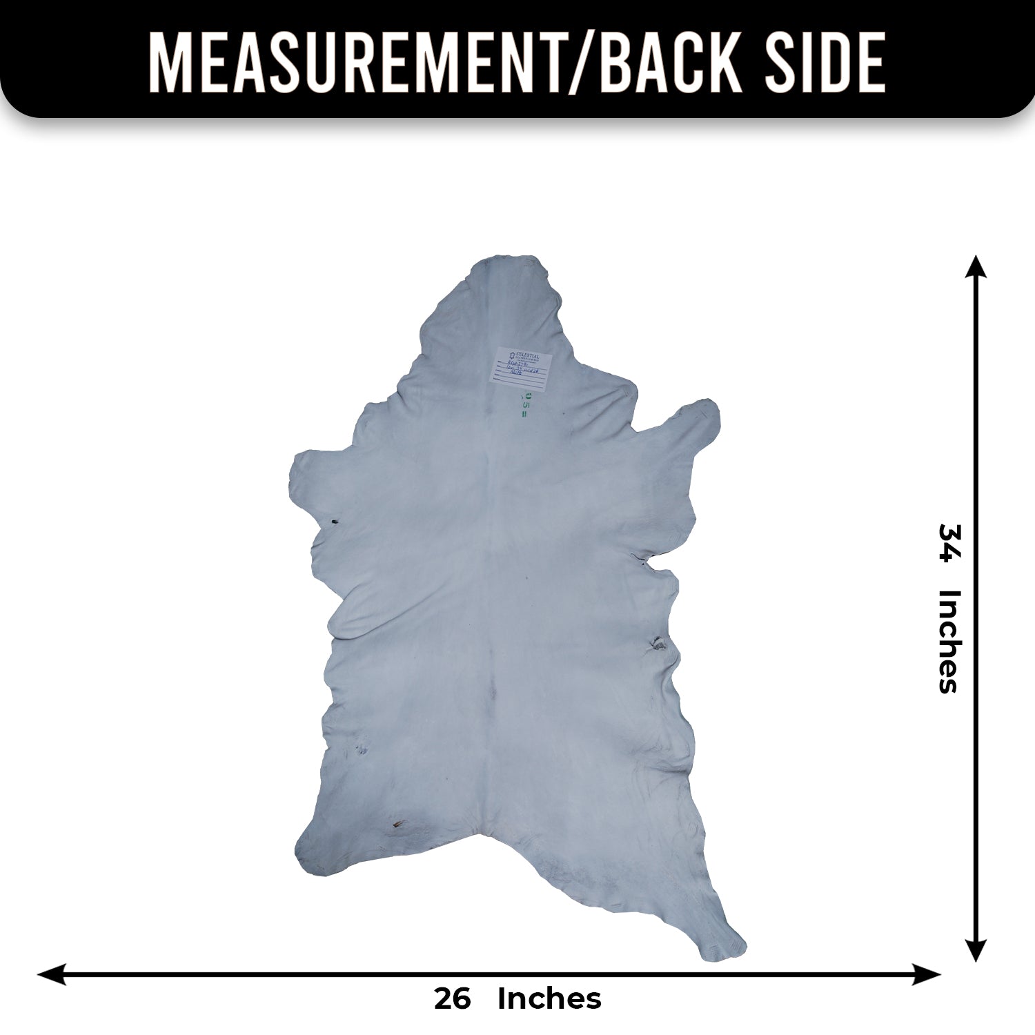 Goat Skin Rug: Tri-Color genuine Goat hide rug