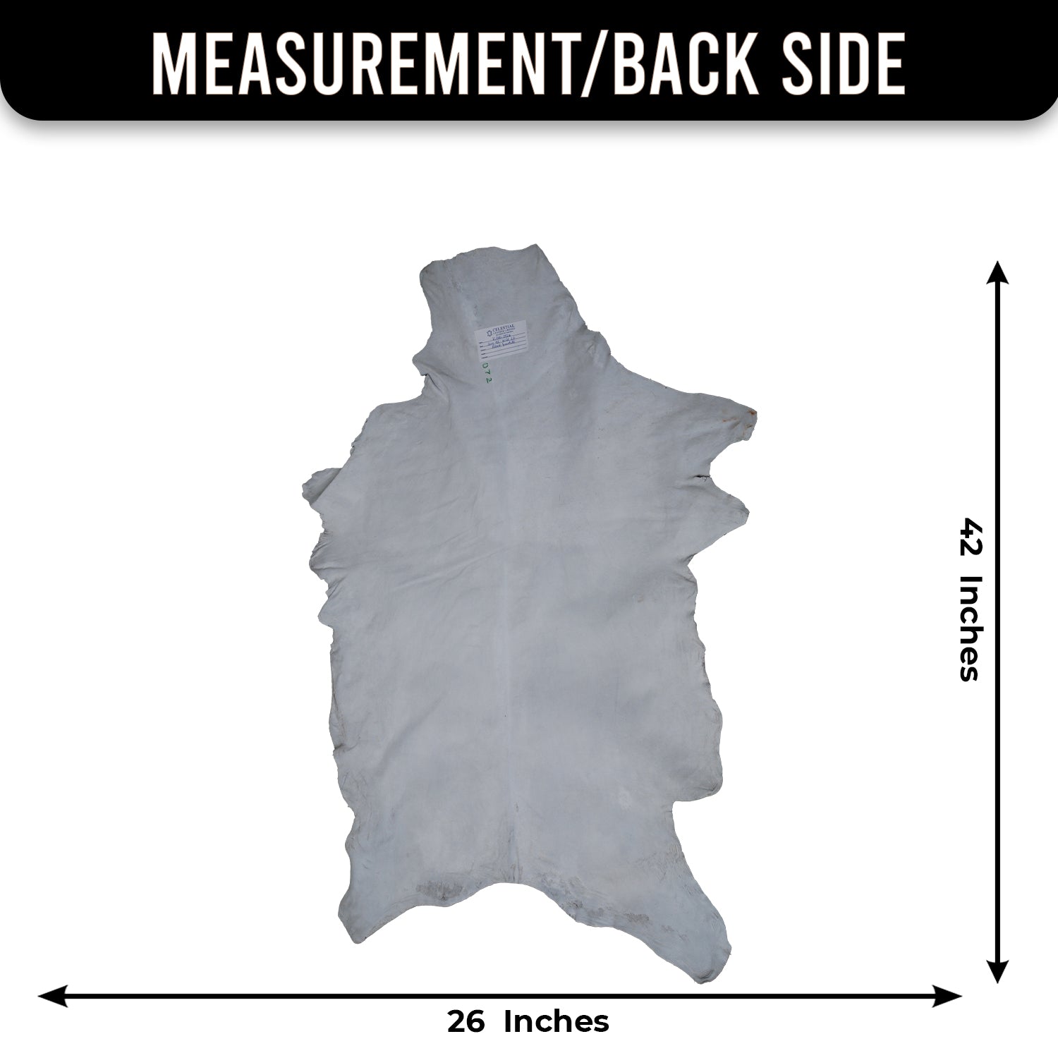 Black and White Handmade Goat Skin Rug – Natural Luxury for Your Home