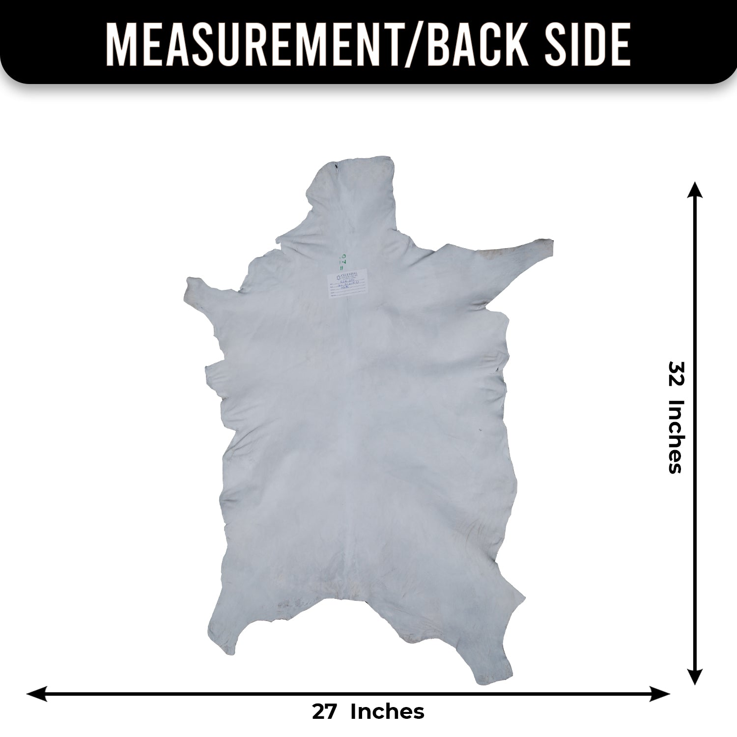 Decorative Black and White Goat Skin Rug - Genuine Leather for Sophisticated Spaces