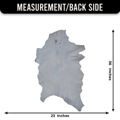 Goat Skin Rug: Tri-Color genuine Goat hide rug