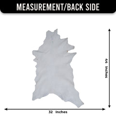 Handcrafted Dark Brown Goat Hide Rug - Soft, Natural Leather for Home Décor