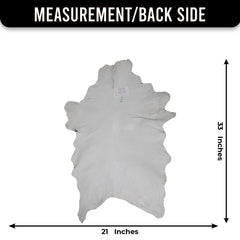 Authentic Hair-On Goat Skin Rug - Black and White Pattern for Luxe Décor