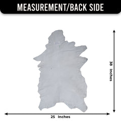 Premium Brown and White Goat Skin Rug - Genuine Hair-On Leather for Rustic Décor