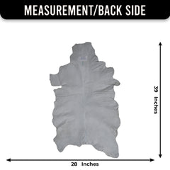 Authentic Hair-On Goat Skin Rug - Brown and White Pattern for Stylish Interiors