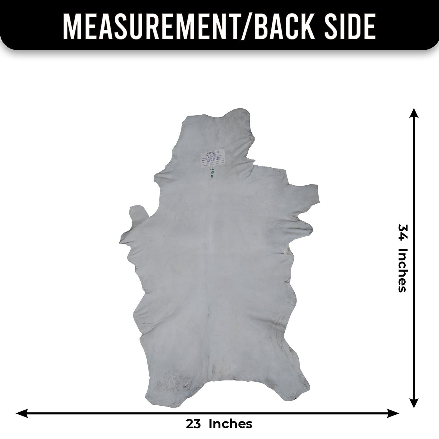 Black and White Handmade Goat Skin Rug – Rustic Charm for Your Home