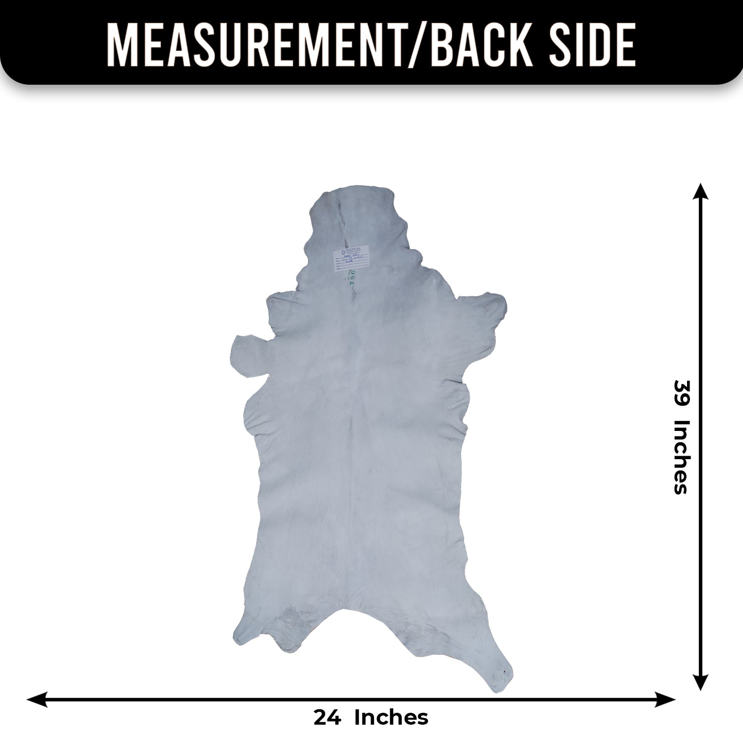 Black and Brown Handmade Goat Skin Rug – Rustic Charm for Your Home