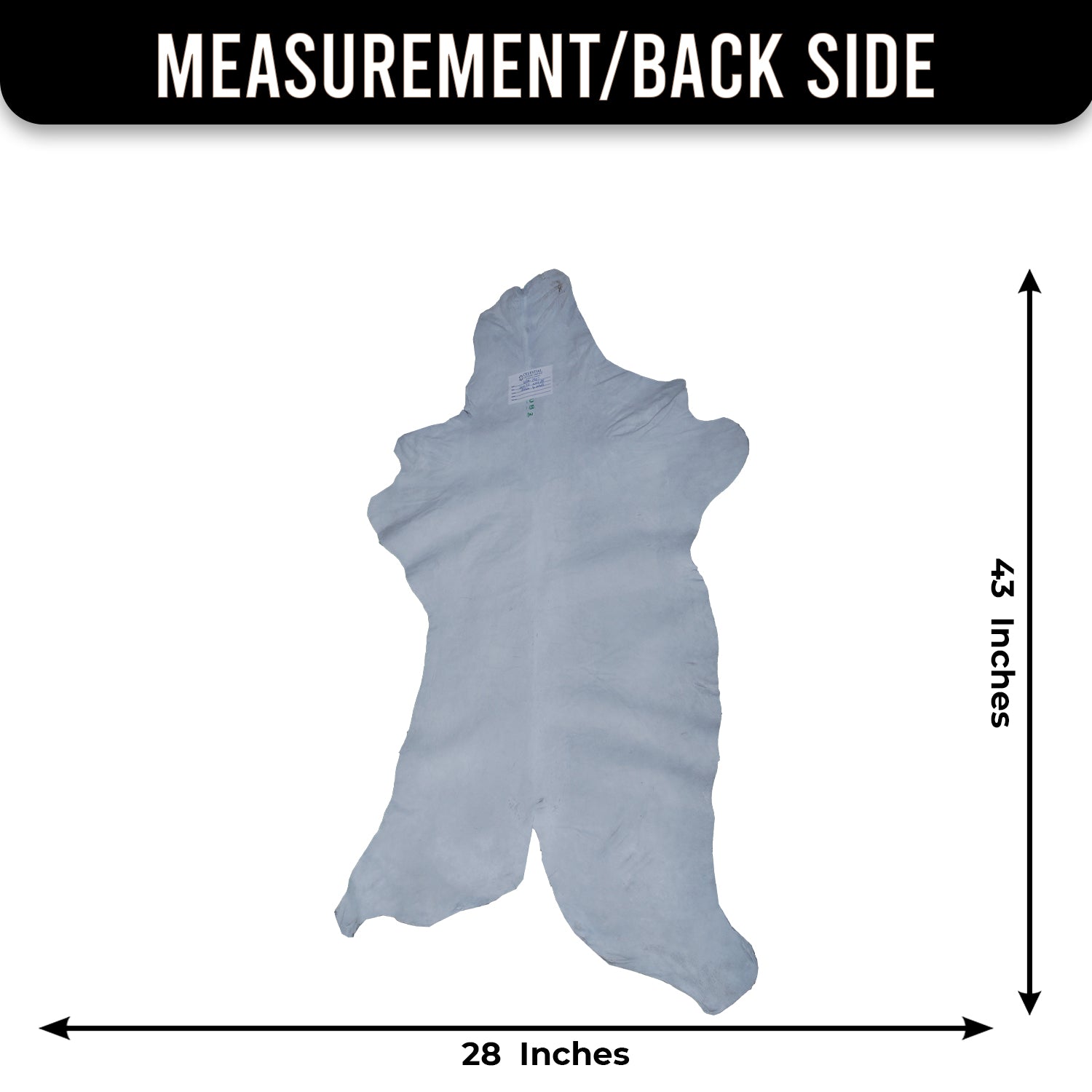 Brown and White Handmade Goat Skin Rug – Classic Elegance for Your Home