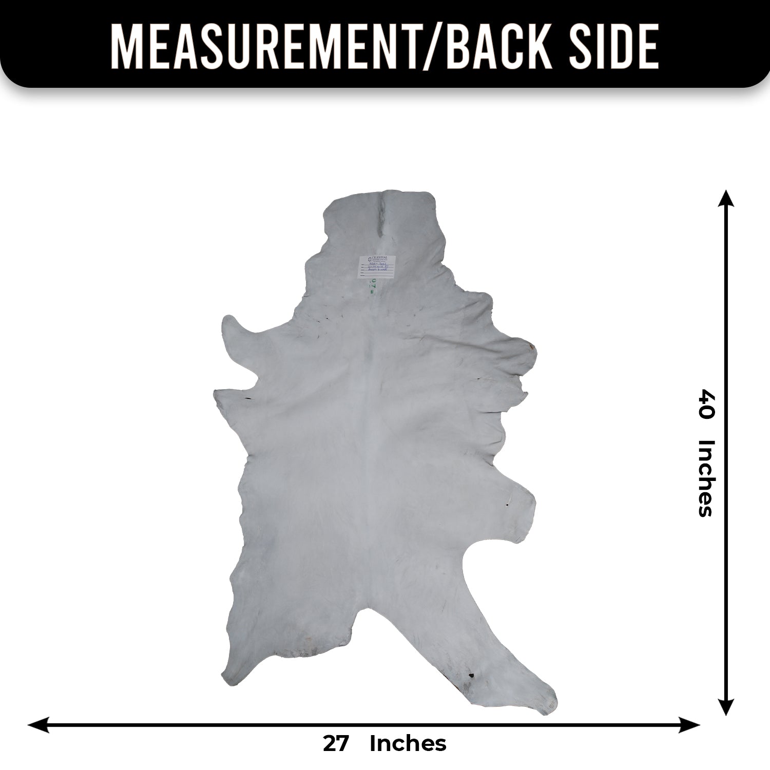 Handcrafted Dark Brown Goat Hide Rug - Soft, Natural Leather for Home Décor