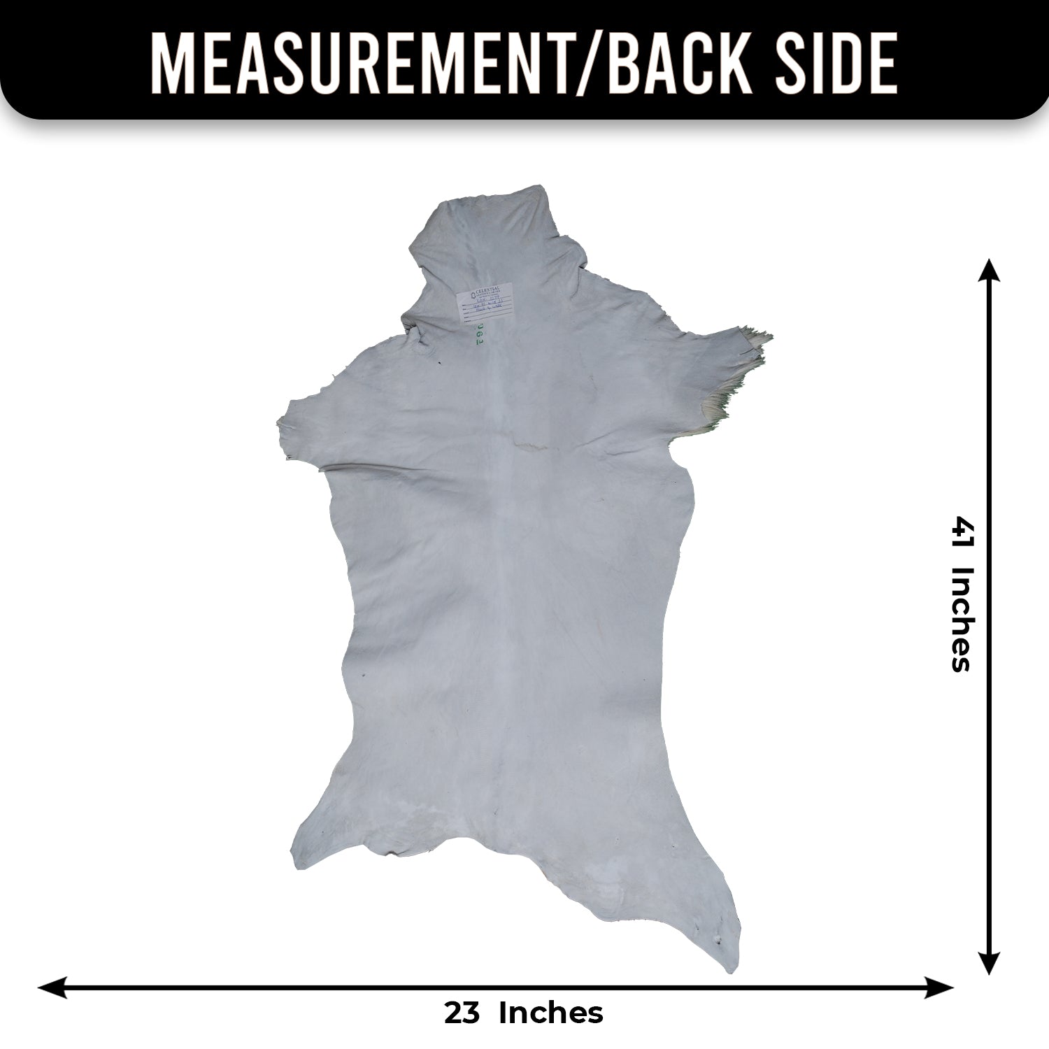 Luxurious Black and White Goat Skin Rug - Natural Hair-On Leather for Home Styling