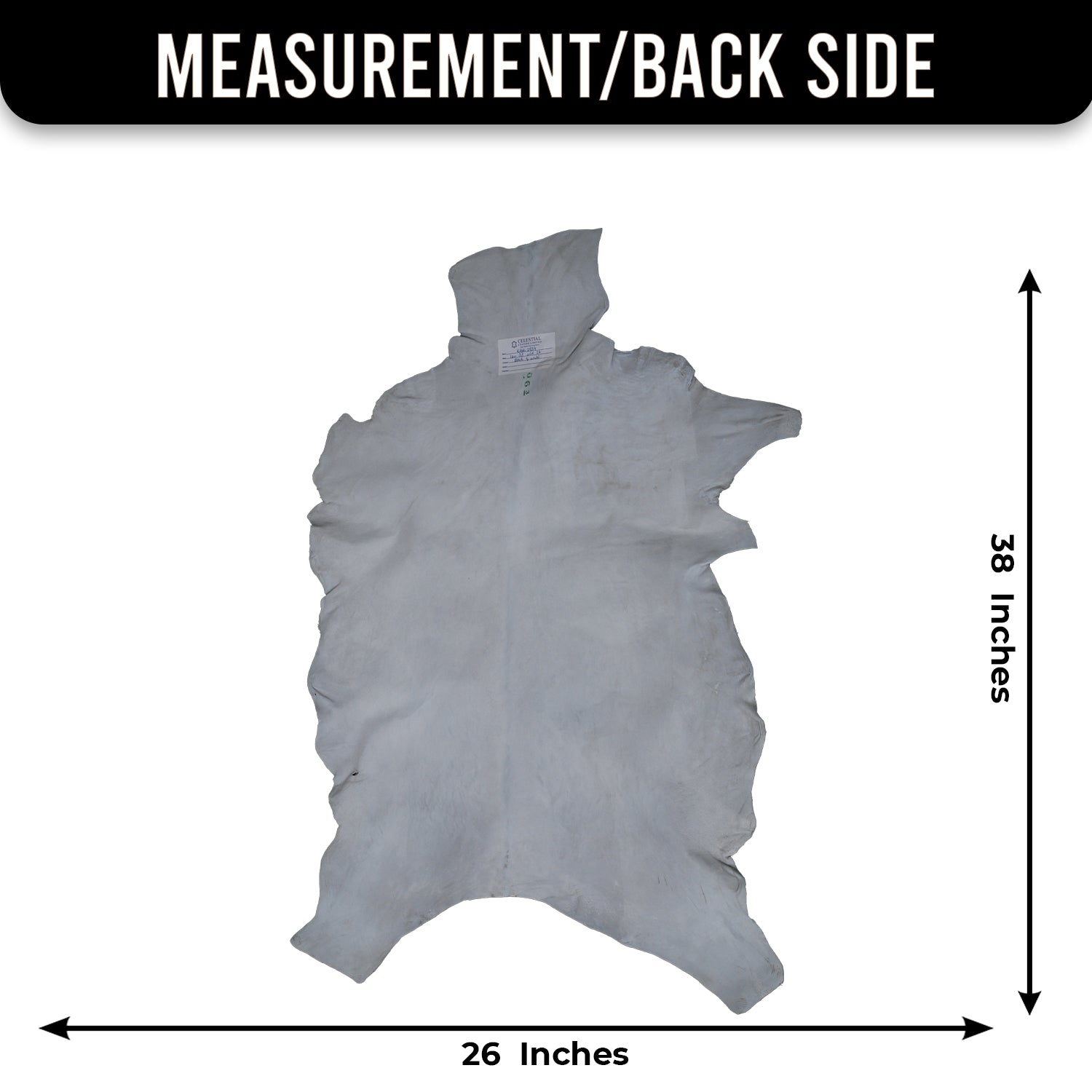 Black and White Handmade Goat Skin Rug – Rustic Charm for Your Home