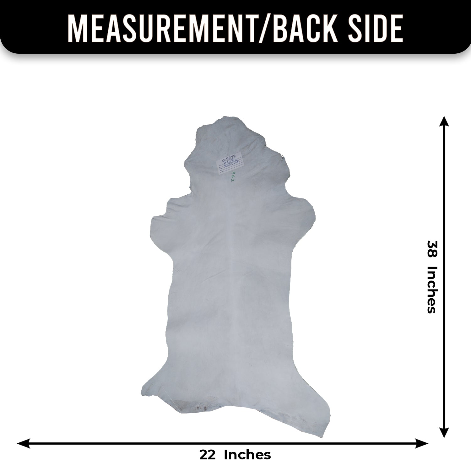 Brown and White Handmade Goat Skin Rug – Classic Elegance for Your Home