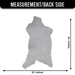 Elegant Brown and White Goat Hide Rug - Perfect Accent for Living Room or Bedroom