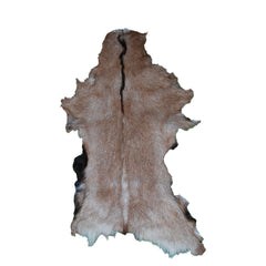 Goat Skin Rug: Tri-Color genuine Goat hide rug