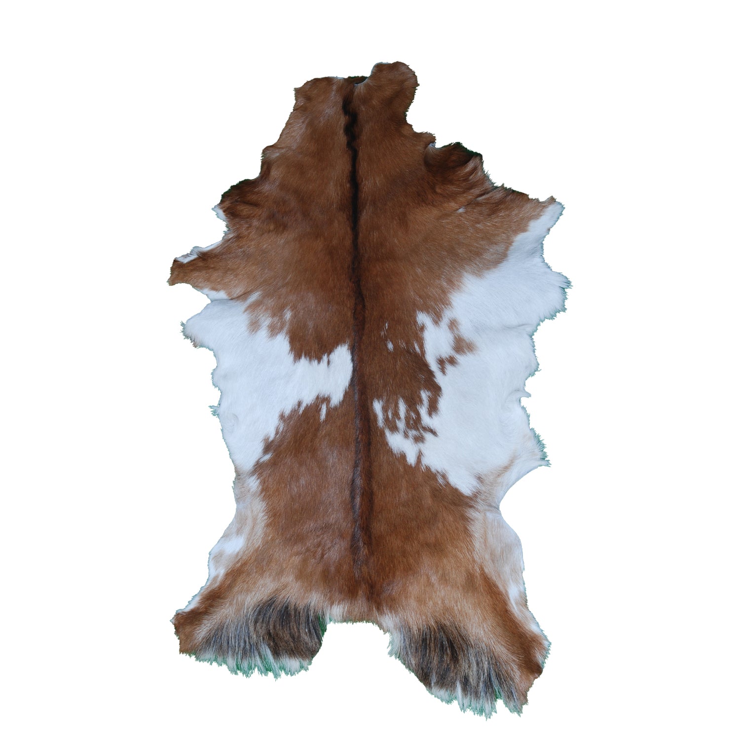 Handcrafted Dark Brown Goat Skin Rug – Authentic Elegance for Your Home - Celestial Leather Limited