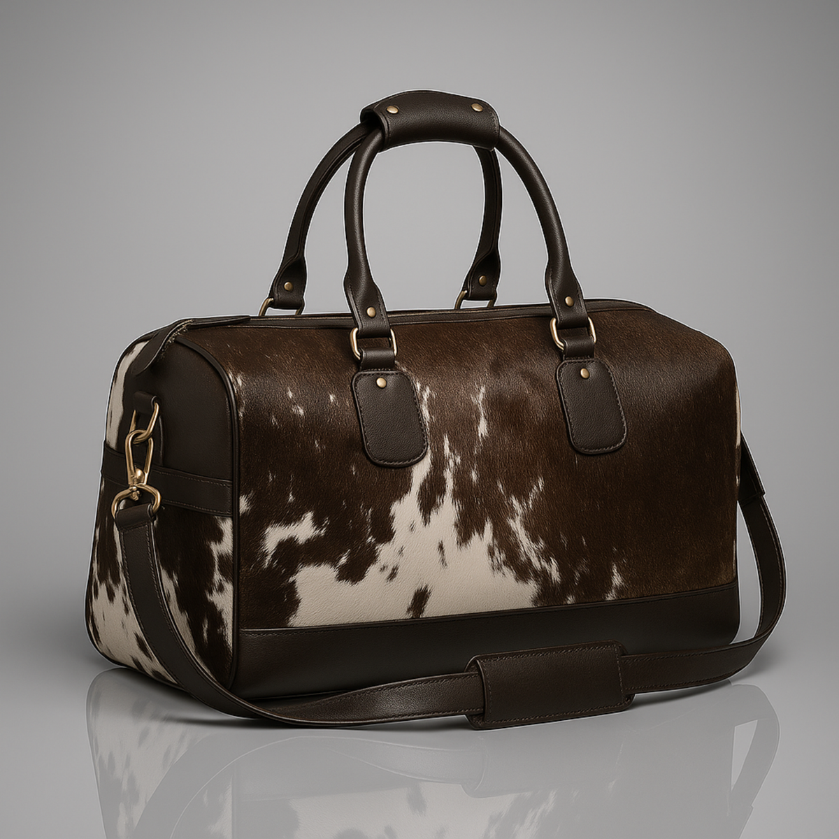 Handcrafted Cowhide Duffle Bag – Stylish Leather Travel Bags for Men & Women
