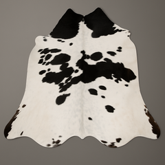 Luxurious Black & White Cowhide Rug - Hypoallergenic, Non-Slip, Unique Natural Beauty with Free Shipping Across UK - Premium Quality