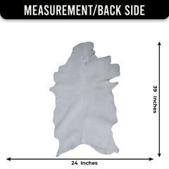 Black and Brown Handmade Goat Skin Rug – Rustic Charm for Your Home