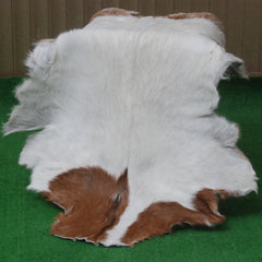 Decorative Dark Brown Goat Skin Rug - Luxurious Touch for Living Spaces - Celestial Leather Limited