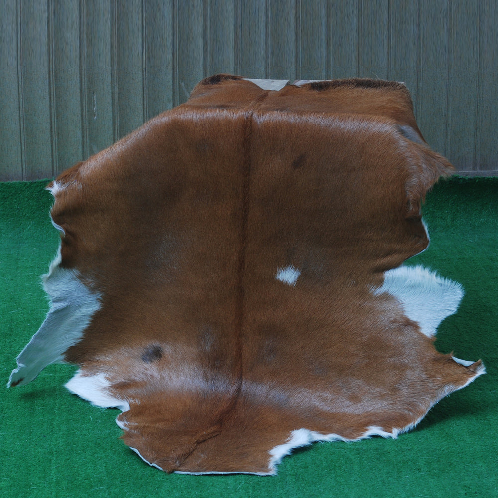 Natural Dark Brown Goat Hide Rug - Perfect for Modern and Rustic Spaces ) - Celestial Leather Limited
