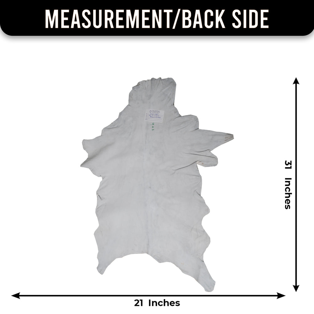 Luxurious Brown & White Genuine Goat Skin Rug for Home Décor - Celestial Leather Limited