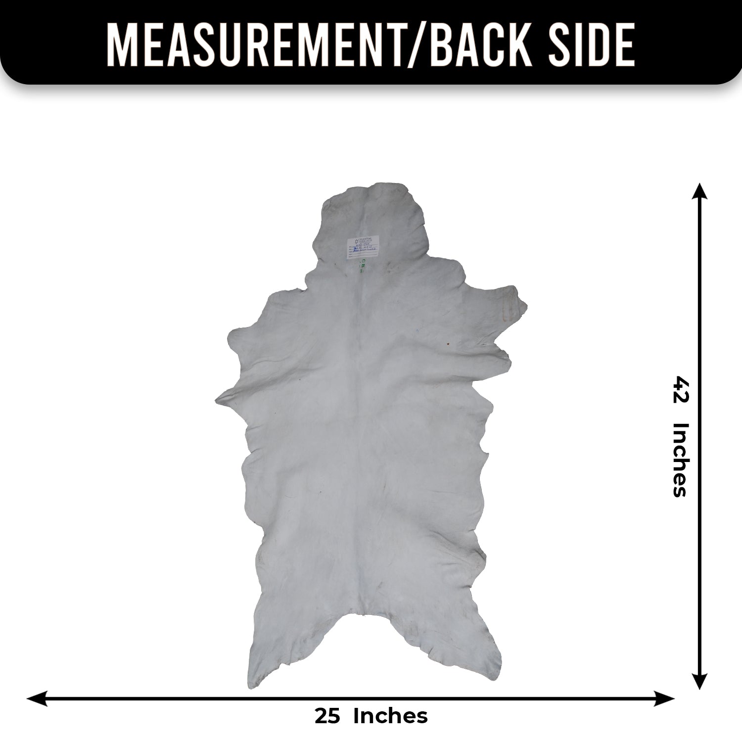 Black and White Handmade Goat Skin Rug – Rustic Charm for Your Home