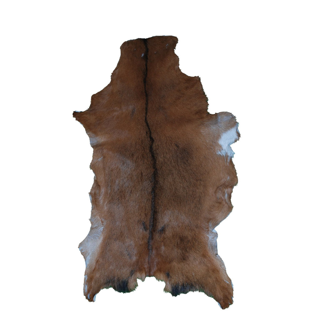 Premium Brown & White Goat Hide Rug - Luxury Hair-on Goatskin Rug, Sustainable - Eco-Friendly, Unique Patterns, Non-Slip Suede Back - Celestial Leather Limited