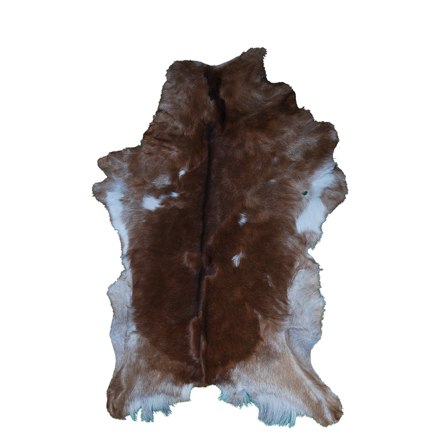 Authentic Dark Brown Goat Hide Rug - Unique Pattern for Modern and Classic Décor - Celestial Leather Limited