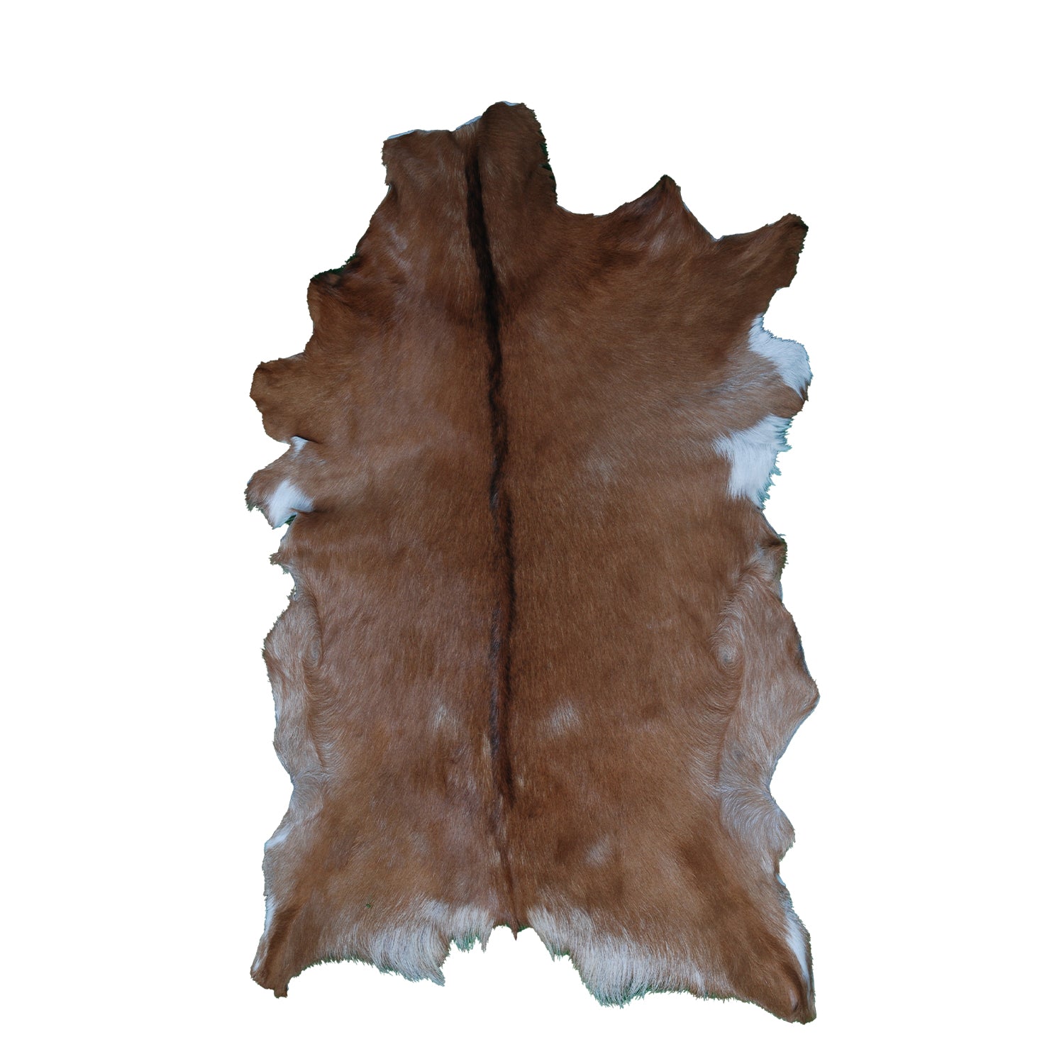 Dark Brown Rug - Soft, Durable, and Eco-Friendly - Handmade Pure Goat Skin Floor Rug - Non-Slip Suede Back