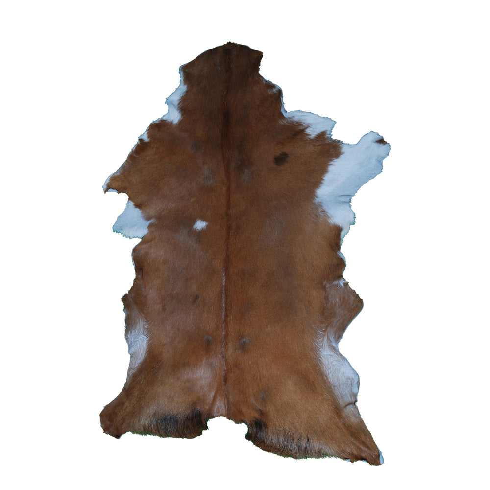 Natural Dark Brown Goat Hide Rug - Perfect for Modern and Rustic Spaces ) - Celestial Leather Limited