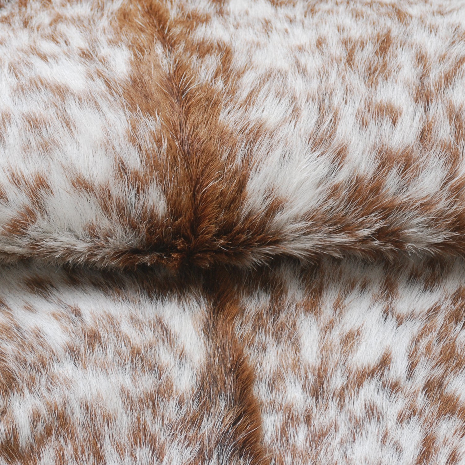 Authentic Hair-On Goat Skin Rug - Brown and White Pattern for Stylish Interiors - Celestial Leather Limited