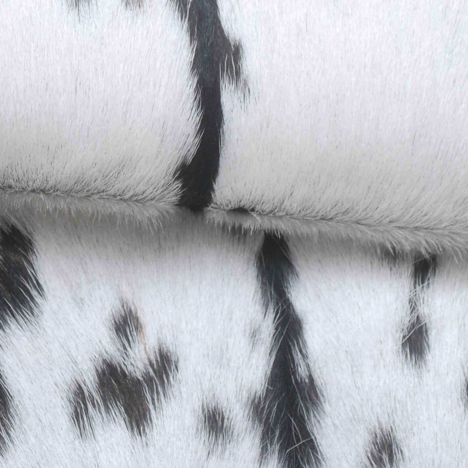 Black and White Handmade Goat Skin Rug – Rustic Charm for Your Home