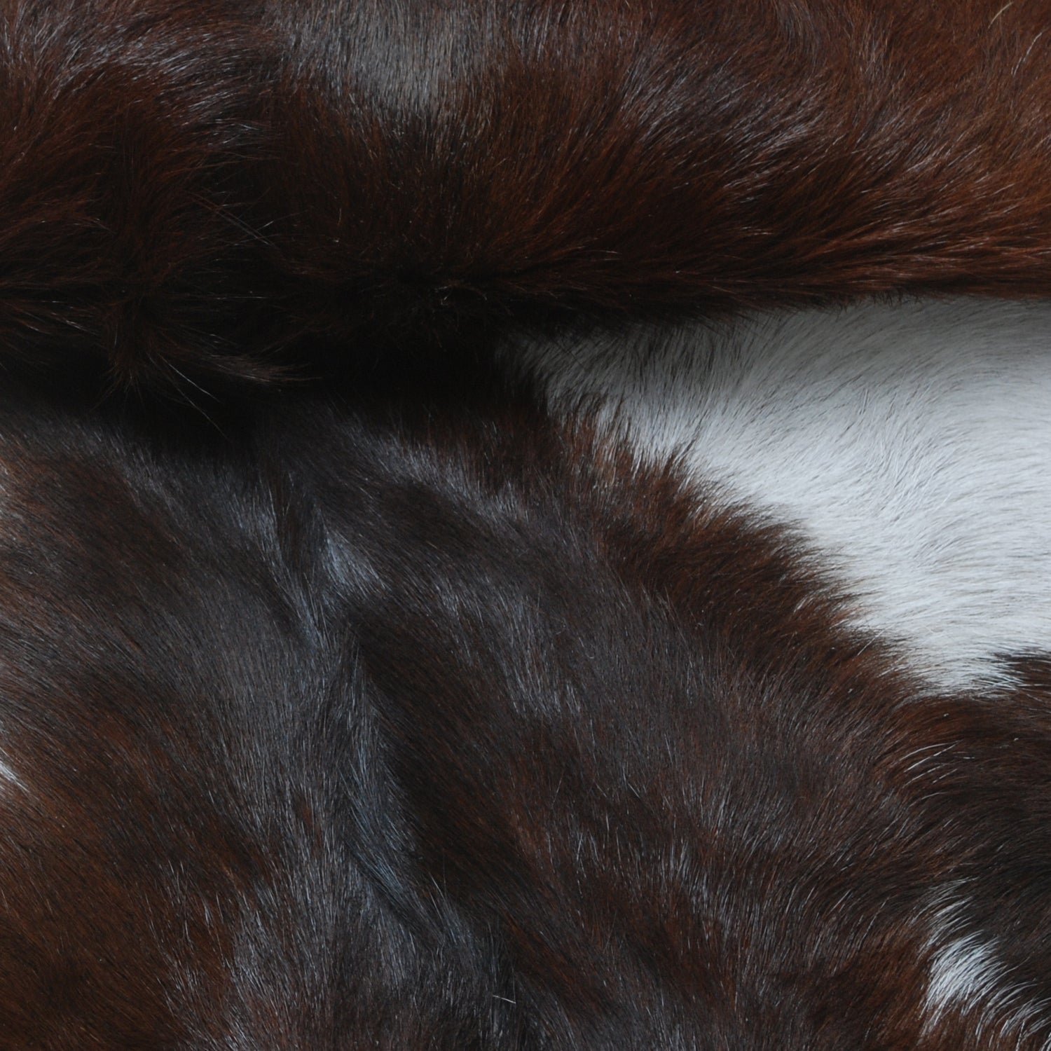 Dark Brown Rug - Soft, Durable, and Eco-Friendly - Handmade Pure Goat Skin Floor Rug - Non-Slip Suede Back