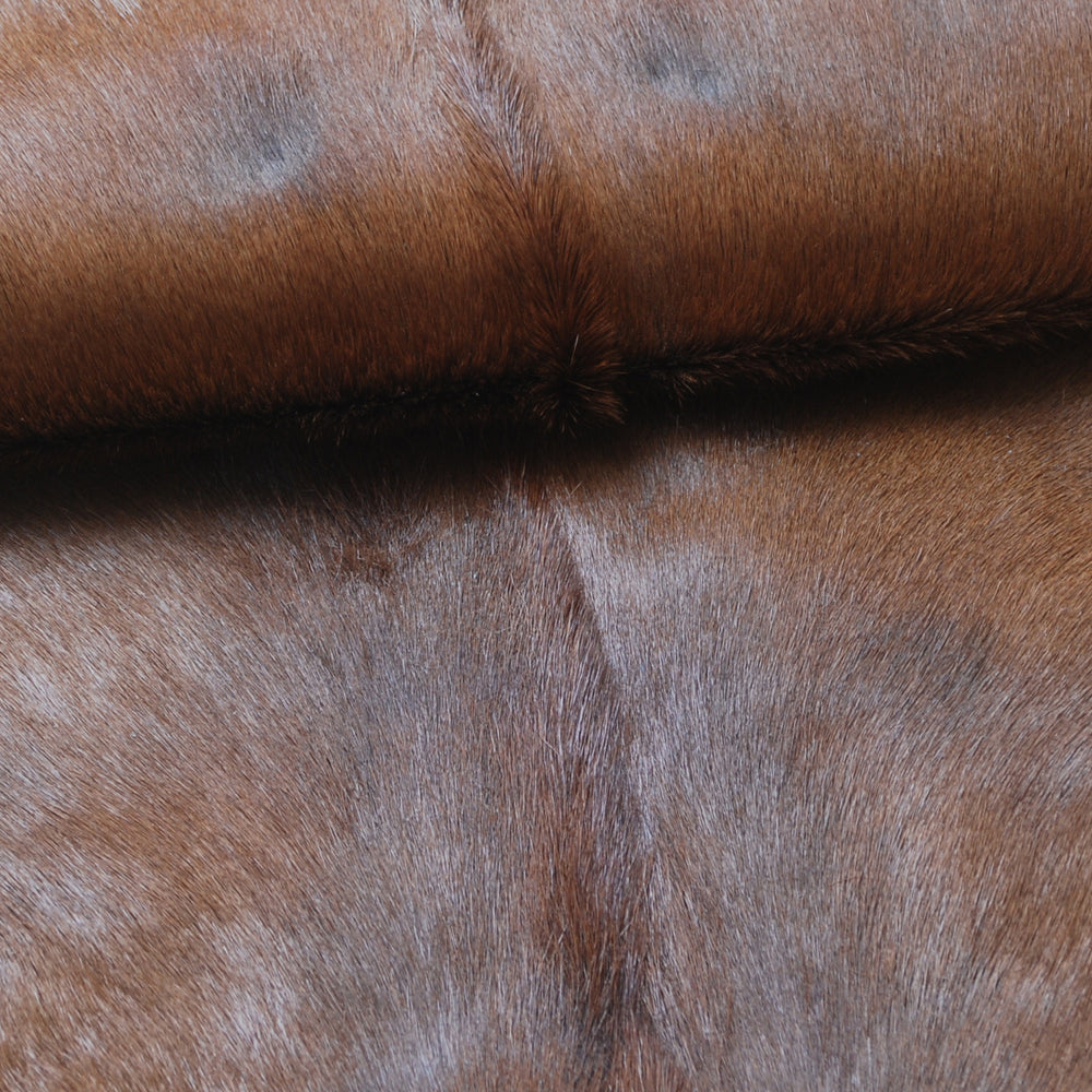Natural Dark Brown Goat Hide Rug - Perfect for Modern and Rustic Spaces ) - Celestial Leather Limited