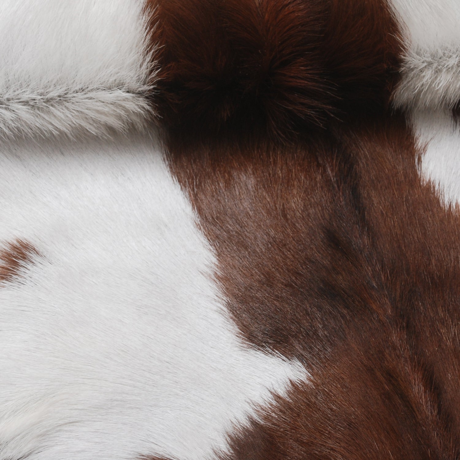 Dark Brown Rug - Soft, Durable, and Eco-Friendly - Handmade Pure Goat Skin Floor Rug - Non-Slip Suede Back