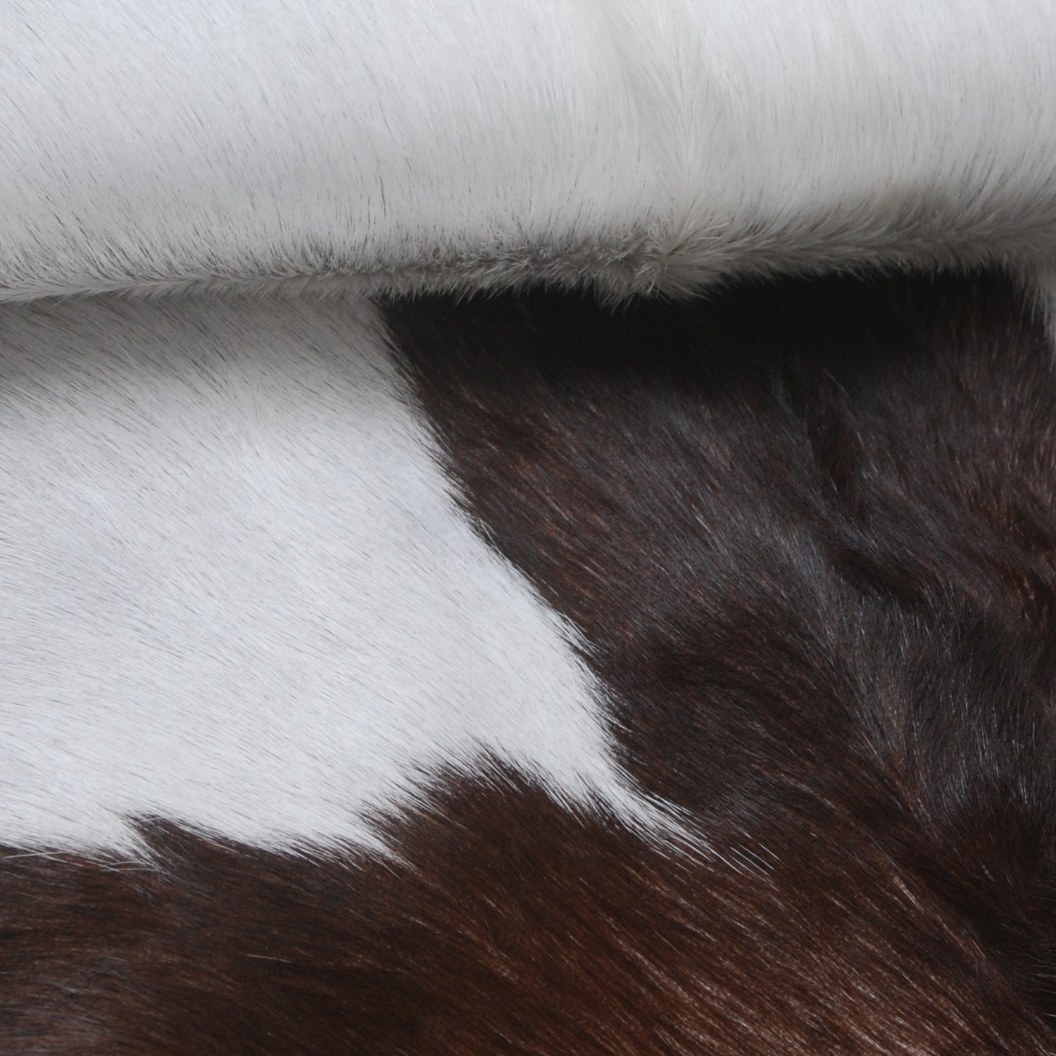 Handcrafted Dark Brown Goat Skin Rug – Authentic Elegance for Your Home