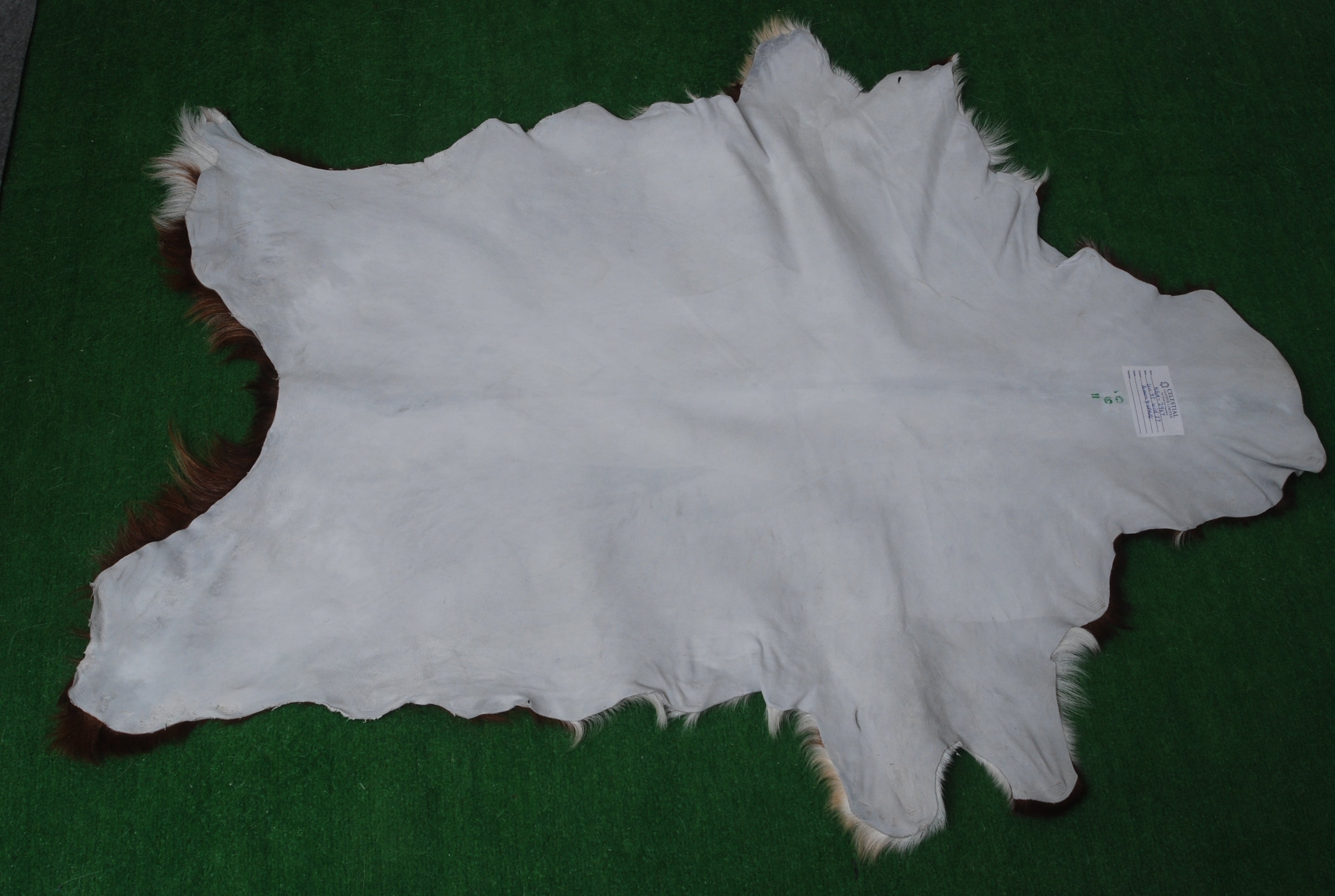 Dark Brown Rug - Soft, Durable, and Eco-Friendly - Handmade Pure Goat Skin Floor Rug - Non-Slip Suede Back