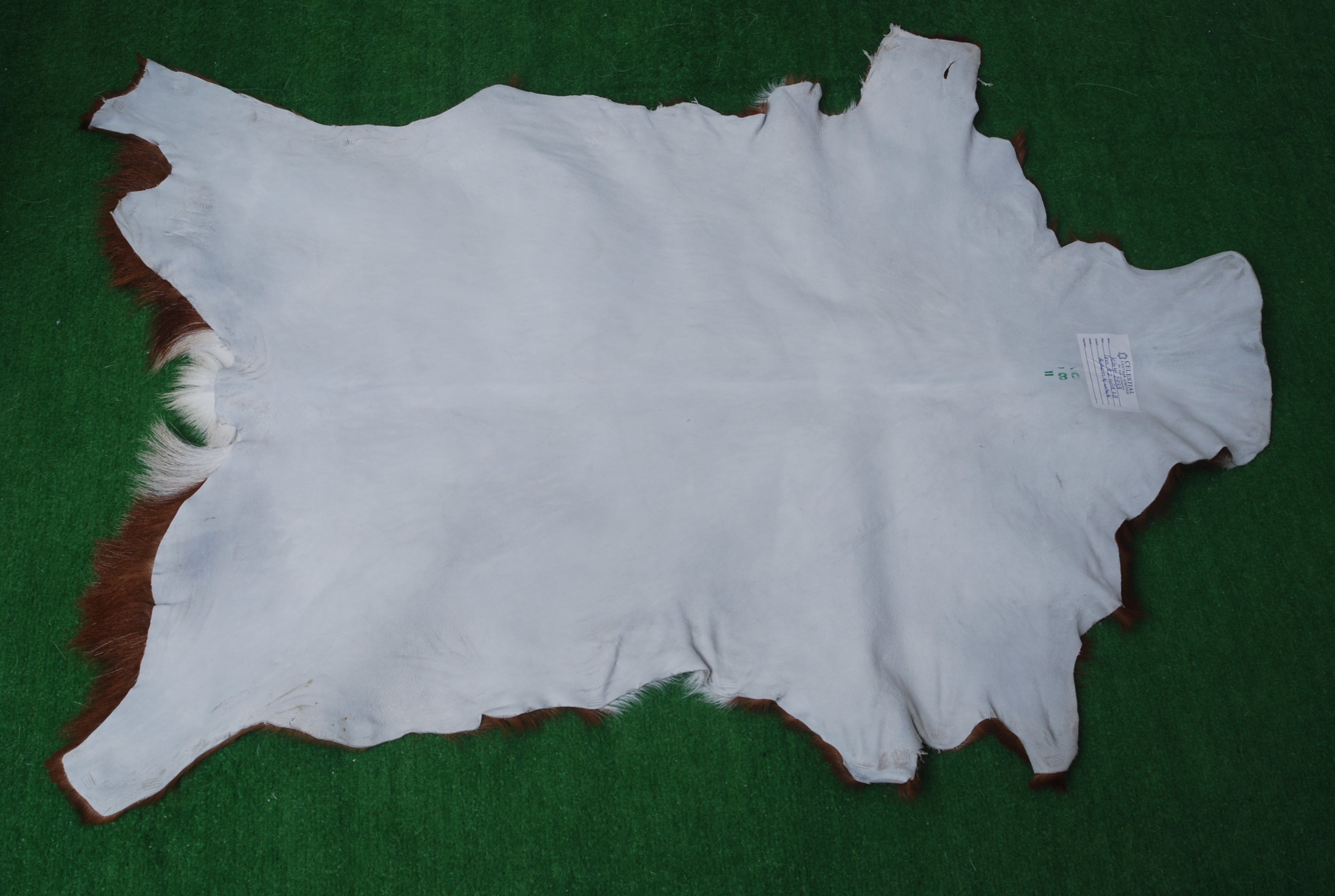 Dark Brown Rug - Soft, Durable, and Eco-Friendly - Handmade Pure Goat Skin Floor Rug - Non-Slip Suede Back