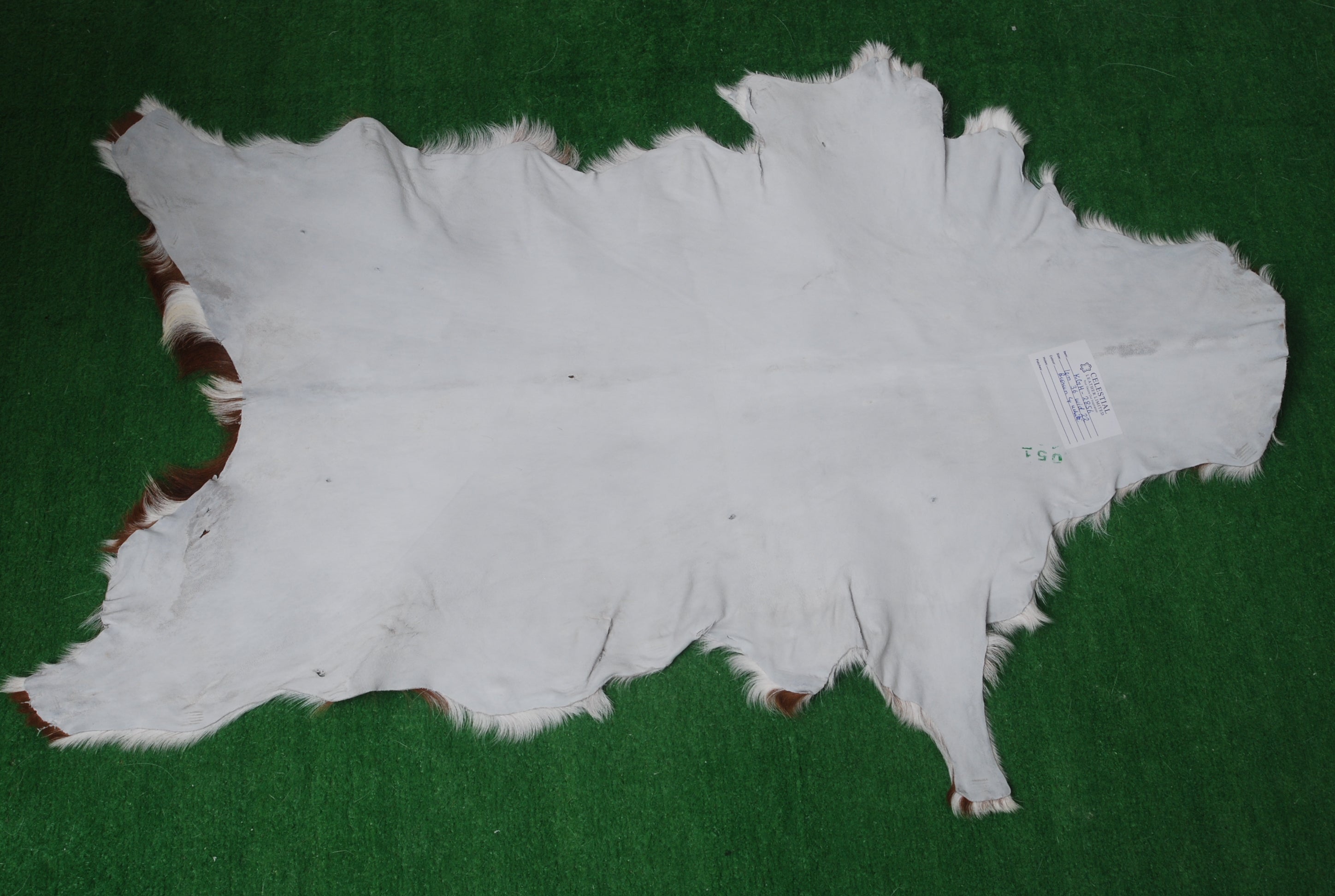 Dark Brown Rug - Soft, Durable, and Eco-Friendly - Handmade Pure Goat Skin Floor Rug - Non-Slip Suede Back