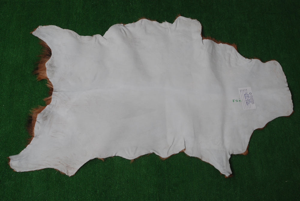 Premium Brown & White Goat Hide Rug - Luxury Hair-on Goatskin Rug, Sustainable - Eco-Friendly, Unique Patterns, Non-Slip Suede Back - Celestial Leather Limited