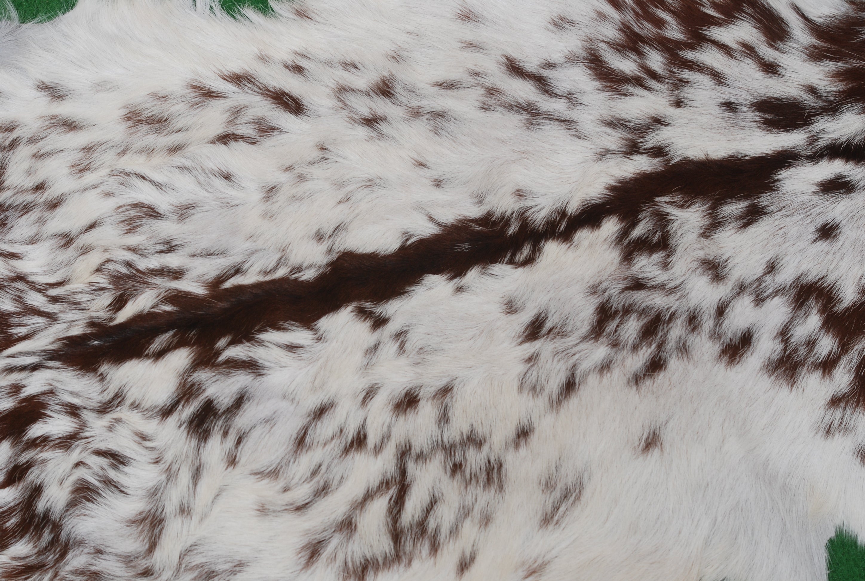 Authentic Hair-On Goat Skin Rug - Rich Dark Brown for Sophisticated Interiors