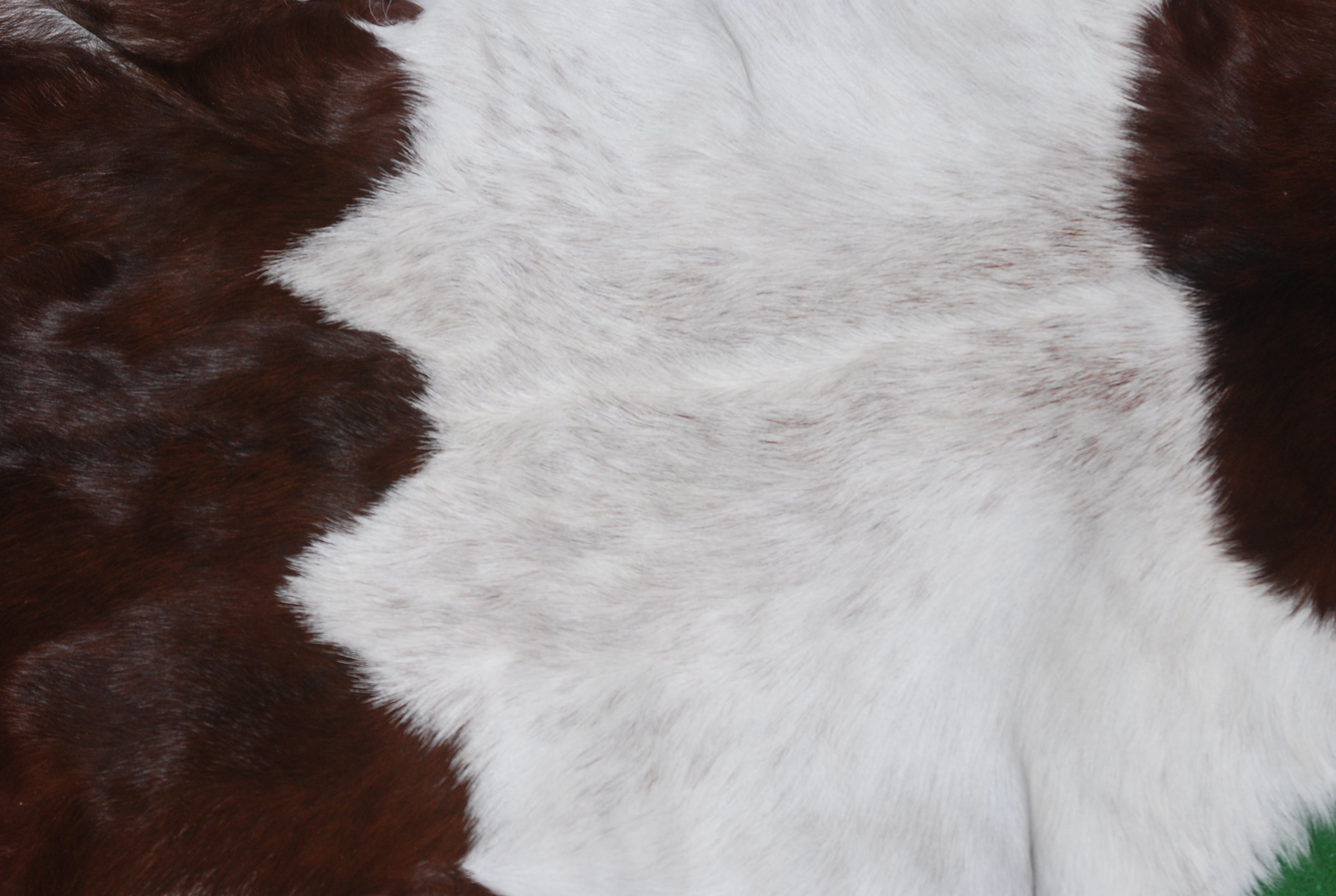 Luxurious Dark Brown Goat Skin Rug - Genuine Hair-On Leather for Elegant Décor