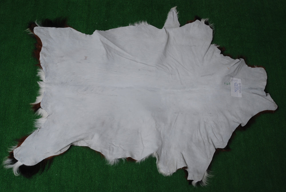 Handcrafted Black and White Goat Skin Rug - Soft and Durable Hair-On Leather - Celestial Leather Limited