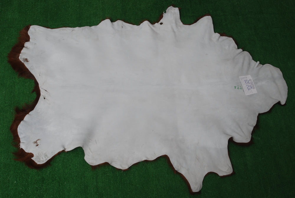 Luxury Brown & White Goat Hide Rug - Premium Hair-On Goat Skin Rug for Warmth - Elegance - Handcrafted - Sustainable Decor Piece - Celestial Leather Limited